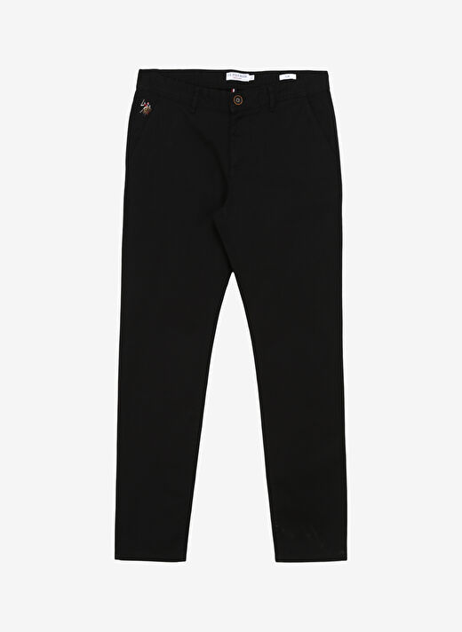 U.S. Polo Assn. Normal Bel Normal Paça Slim Fit Siyah Erkek Pantolon KENLY 1