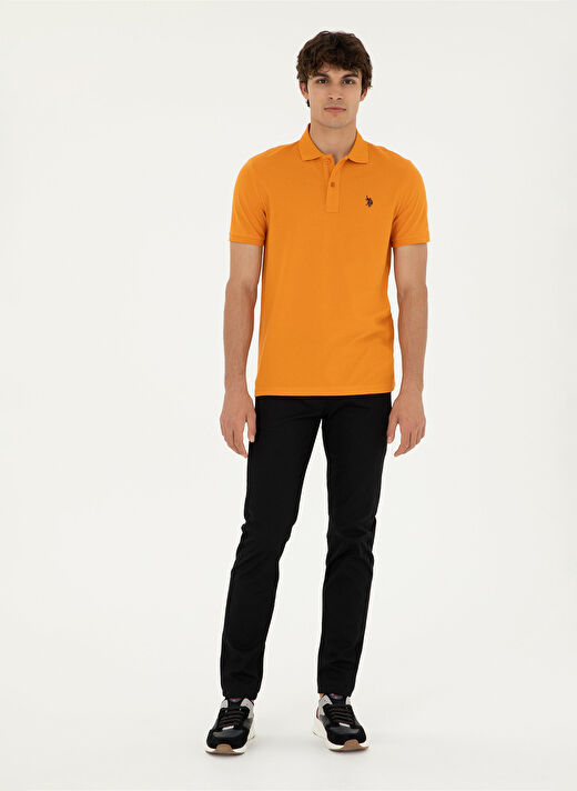 U.S. Polo Assn. Normal Bel Normal Paça Slim Fit Siyah Erkek Pantolon KENLY 3