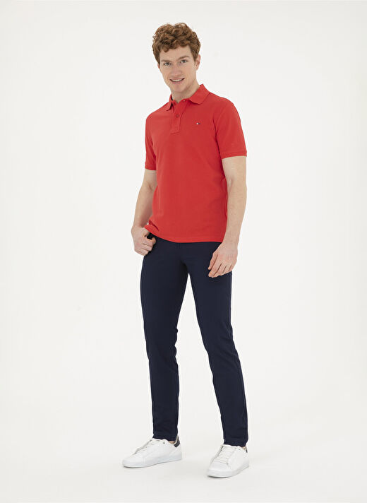 U.S. Polo Assn. Normal Bel Normal Paça Slim Fit Lacivert Erkek Pantolon MICHES 1