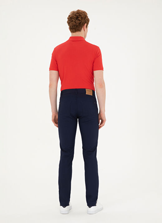 U.S. Polo Assn. Normal Bel Normal Paça Slim Fit Lacivert Erkek Pantolon MICHES 4