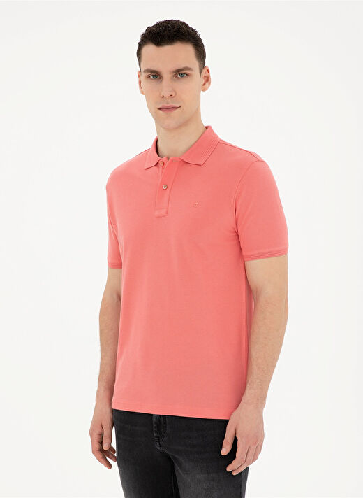 Pierre Cardin Düz Mercan Erkek Polo T-Shirt SUNNY 1