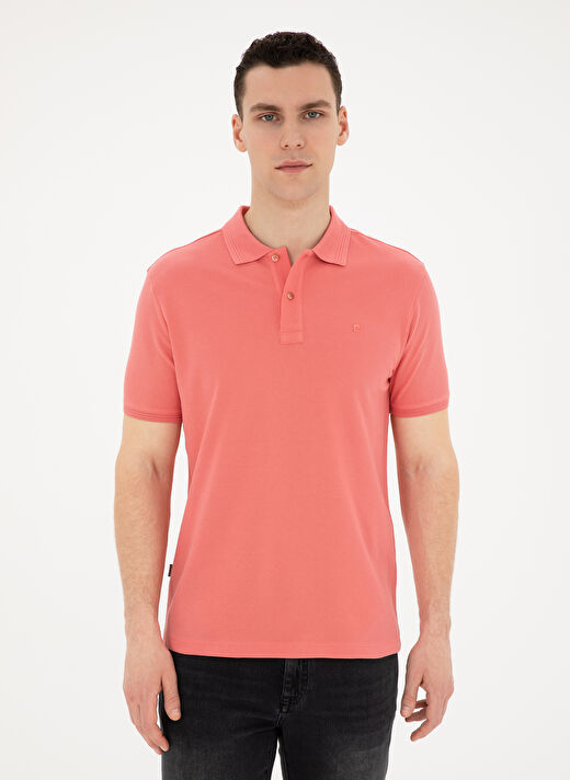 Pierre Cardin Düz Mercan Erkek Polo T-Shirt SUNNY 3