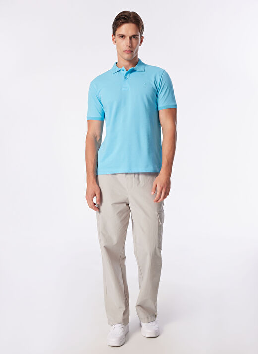 Pierre Cardin Düz Turkuaz Erkek Polo T-Shirt SUNNY 2