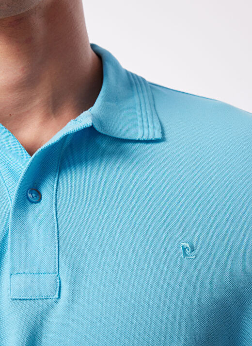 Pierre Cardin Düz Turkuaz Erkek Polo T-Shirt SUNNY 4