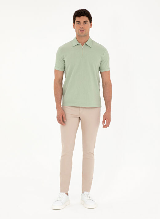 Pierre Cardin Jakarlı Çağla Erkek Polo T-Shirt TISSEL 4