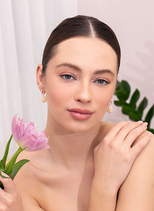 Ecru Atelier Liva 925 Ayar Gümüş İnci Küpe 3