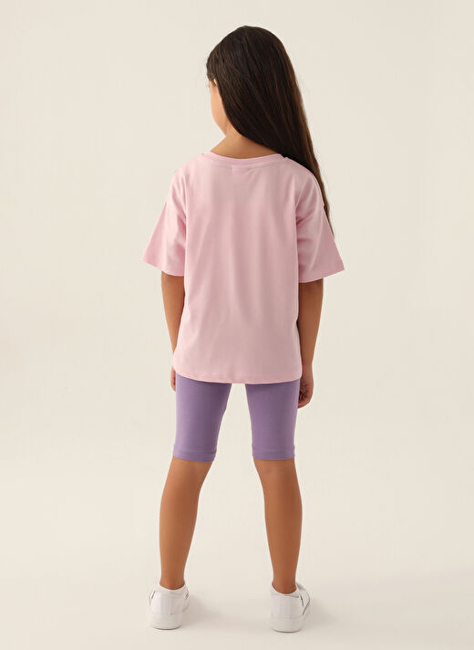 U.S. Polo Assn. Lila Kız Çocuk Pijama Takımı US1756 3