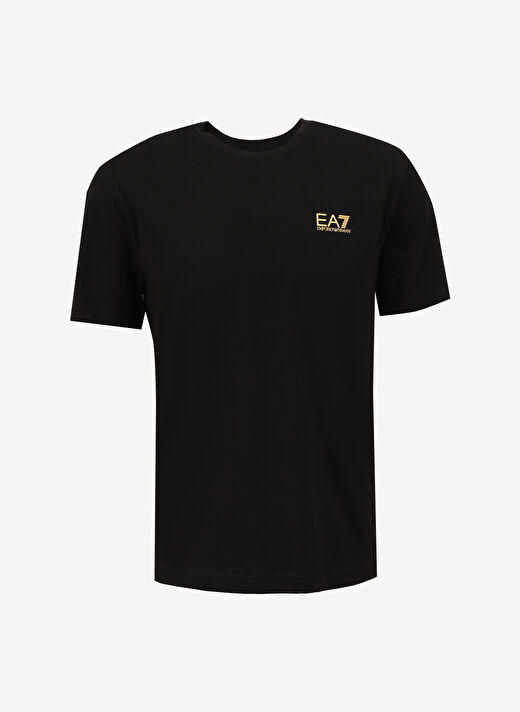 EA7 Bisiklet Yaka Siyah Erkek T-Shirt 8NPT18PJ02Z 1