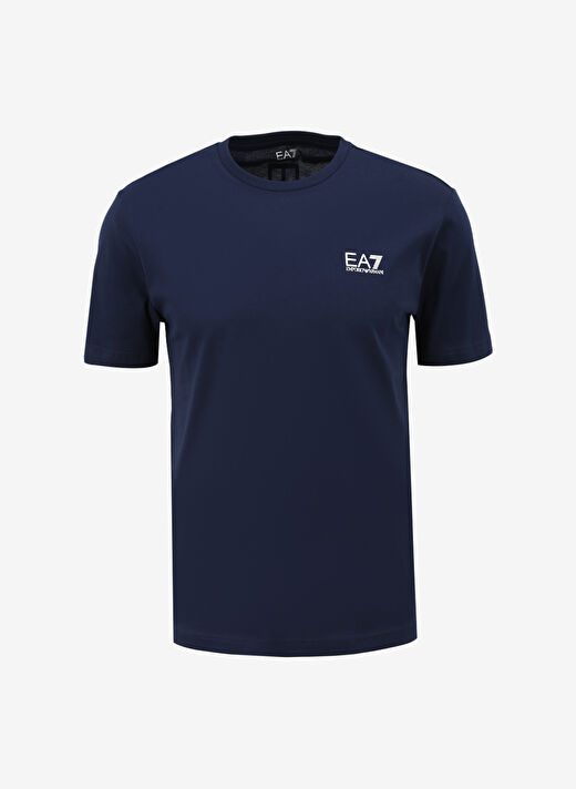 EA7 Bisiklet Yaka Lacivert Erkek T-Shirt 8NPT18PJ02Z 1