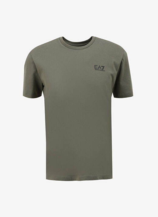 EA7 Bisiklet Yaka Haki Erkek T-Shirt 8NPT18PJ02Z 1