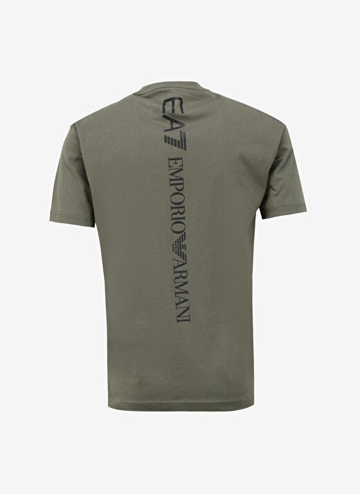 EA7 Bisiklet Yaka Haki Erkek T-Shirt 8NPT18PJ02Z 2