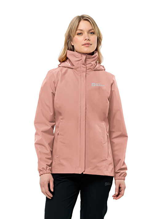 Jack Wolfskin Pembe Kadın Kapüşon Yaka Mont 1111202_2919_STORMY POINT 2L JKT W  1