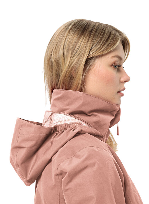 Jack Wolfskin Pembe Kadın Kapüşon Yaka Mont 1111202_2919_STORMY POINT 2L JKT W  2