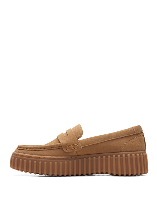 Clarks Taba Kadın Süet Loafer 26171956  2
