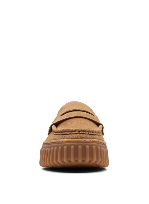 Clarks Taba Kadın Süet Loafer 26171956  3