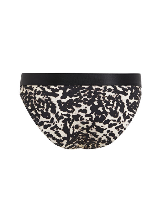 Calvin Klein Bej - Siyah Kadın Bikini Alt BIKINI-PRINT KW0KW024900GM 2