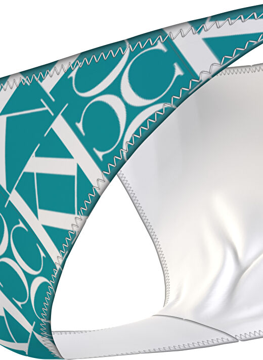 Calvin Klein Mavi - Beyaz Kadın Bikini Alt STRING SIDE TIE-PRINT KW0KW024860G1 4