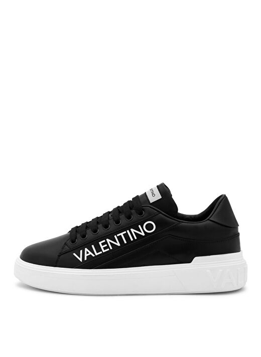 Valentino Siyah - Beyaz Erkek Deri Sneaker REY  3