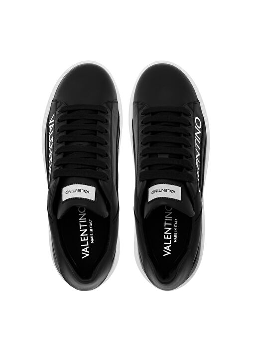 Valentino Siyah - Beyaz Erkek Deri Sneaker REY  4