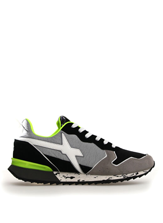 W6Yz Siyah-Gri Erkek süet Sneaker JET-M 2