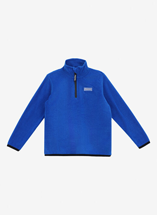 Discovery Expedition Mavi Erkek Çocuk Düz Polar Sweatshirt D4WB-SWT3332 1