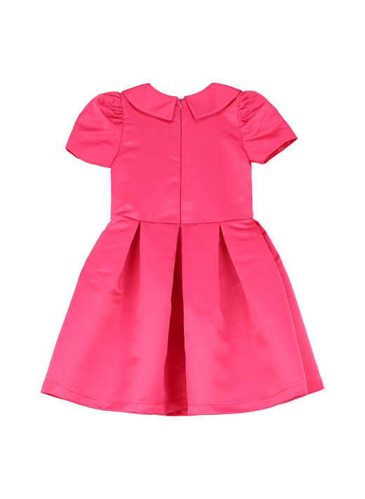 Barbie Fuşya Kız Çocuk Düz Abiye Elbise BRB4WG-ELB6089  2