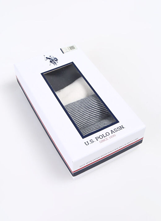 U.S. Polo Assn. Lacivert Erkek Patik Çorap 4'LU PAKET  1