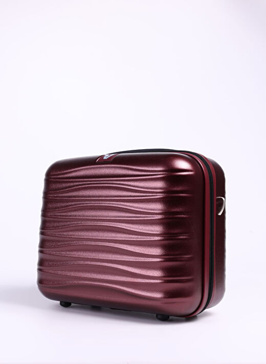 Roncato Bordo Unisex Makyaj Çantası 41972889 Beauty Case 4R Wave Rosso 2