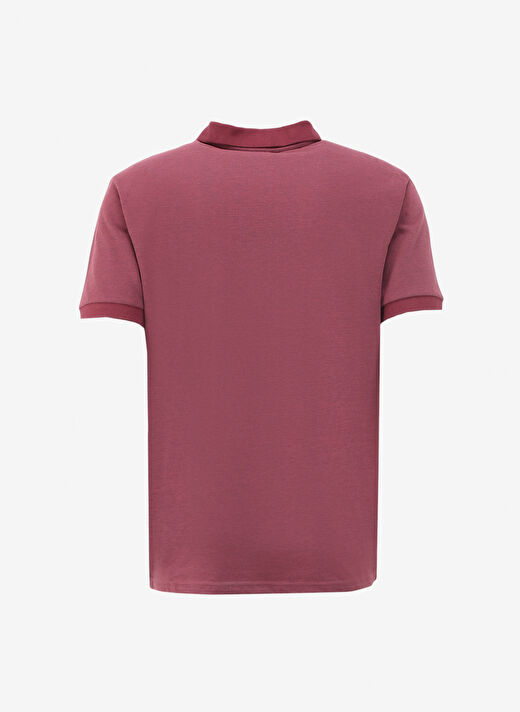 Fabrika Düz Bordo Erkek Polo T-Shirt F4SM-TST 0942 2