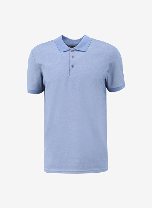 Fabrika Düz İndigo Erkek Polo T-Shirt F4SM-TST 0942 1
