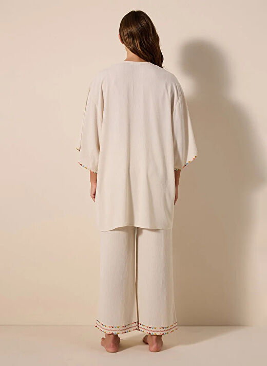 Penti Düz Taş Kadın Kimono PLYJ89E424IY 4