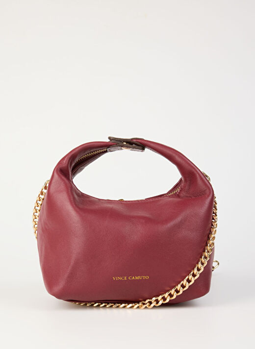 Vince Camuto Bordo Kadın 29x13x10 cm Deri Omuz Çantası 1
