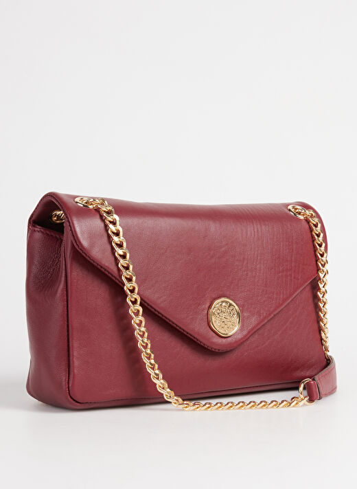 Vince Camuto Bordo Kadın 24x16x6 cm Deri Çapraz Çanta 2