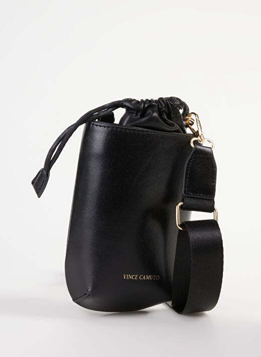 Vince Camuto Siyah Kadın 16,5x20x2 cm Deri Telefon Çantası 4