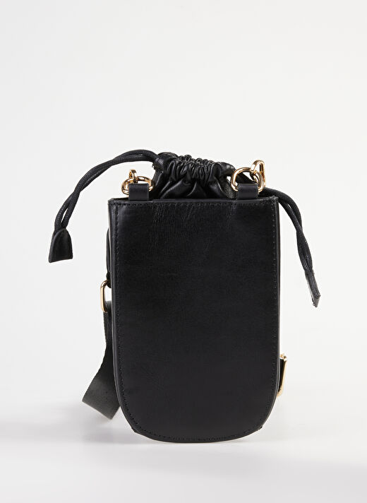 Vince Camuto Siyah Kadın 16,5x20x2 cm Deri Telefon Çantası 2