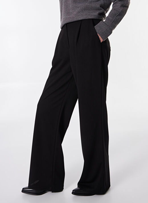 Limon Siyah Kadın Regular Straight Düz Pantolon L4WL-PNT-9010  4