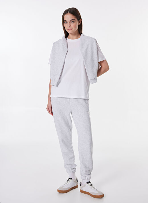 Limon 2'li Siyah - Beyaz Kadın Regular Straight T-Shirt L4WL-TST9002  2