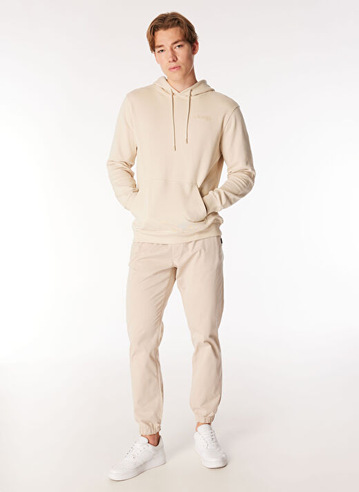 Jeep Bej Erkek Jogger Düz Pantolon J4WM-PNT4999 3
