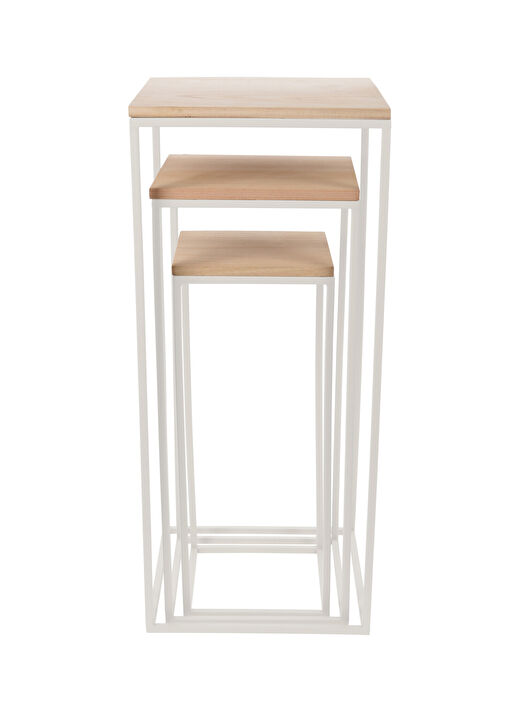 Boyner Evde Yan Sehpa SIDE TABLE 3PCS 70/60/50CM  2