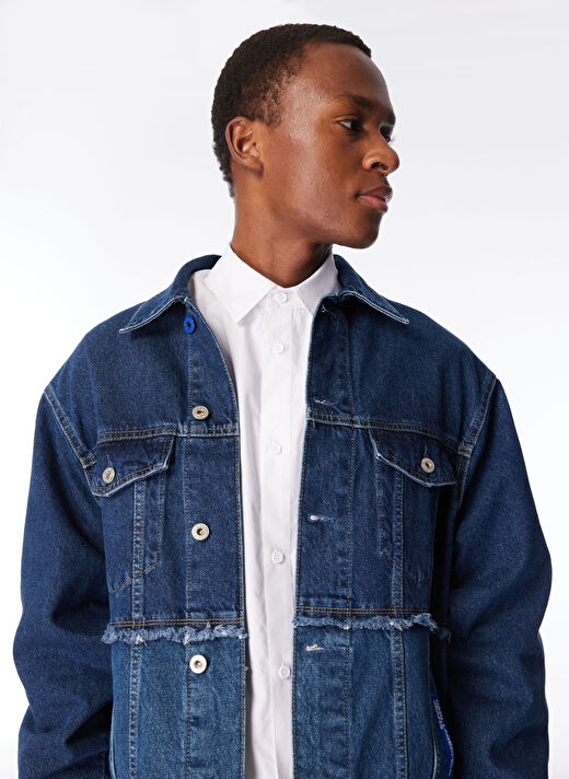 KLJ RELAXED DENIM JACKET Relaxed Fit Erkek Denim Ceket 240D1402 4
