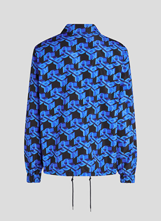 Karl Lagerfeld Jeans Mavi Erkek Mont 241D1503_KLJ REVERSIBLE MONOGRAM JA 4