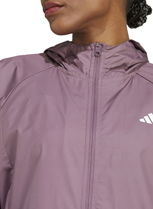 adidas IX3213 HYGLM WINDB Mor Kadın Kapüşon Yaka  Normal Kalıp Rüzgarlık 2