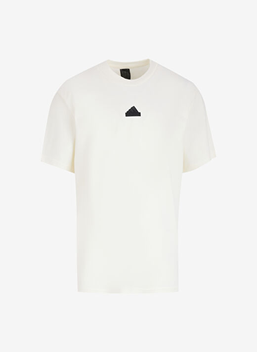 adidas IX1321 BL SJ T Q3 Beyaz Erkek Yuvarlak Yaka  Normal Kalıp T-Shirt 3