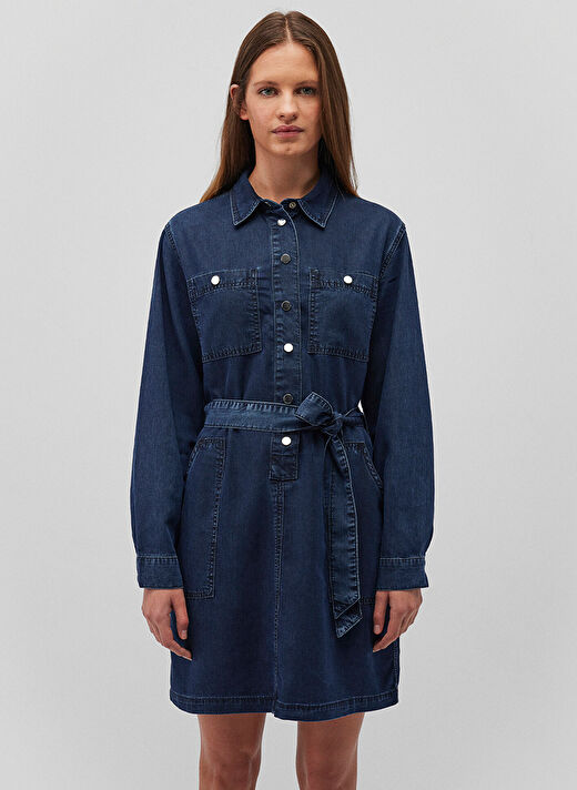 Mavi Koyu Mavi Kadın Denim Elbise M1310541-87815 BRIDGET  4