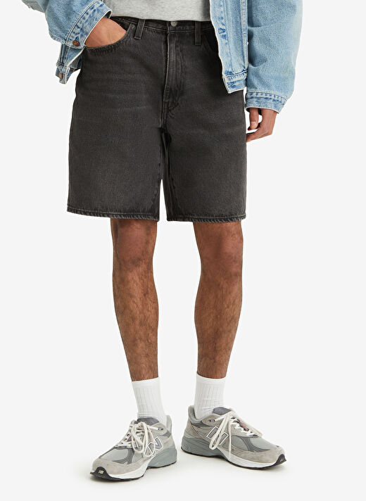 Levis Antrasit Erkek  Loose Fit Denim Şort A8461-0006_468 LOOSE SHORTS WE GOT 4