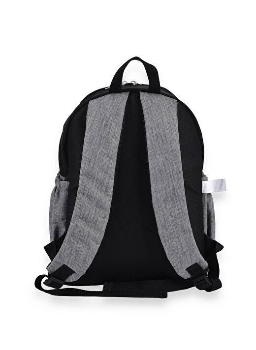 Benetton Siyah - Gri Erkek Çocuk 41x29x15 cm Sırt Çantası    4