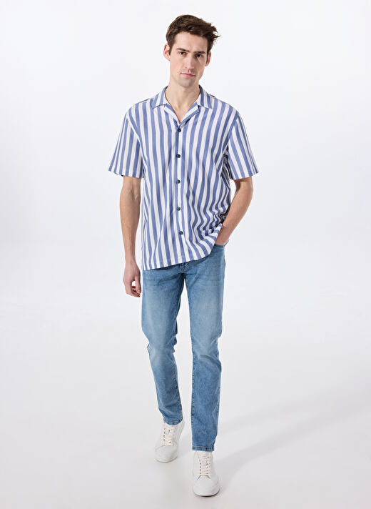 Mustang Mavi Erkek Düz Paça Straight  Denim Pantolon Washington Straight-28 1