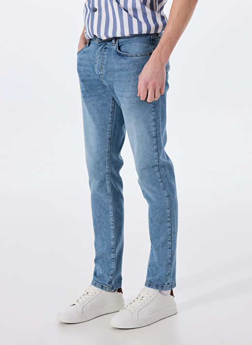 Mustang Mavi Erkek Düz Paça Straight  Denim Pantolon Washington Straight-28 3