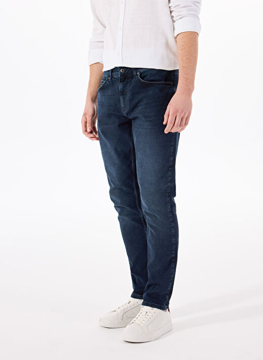 Mustang Lacivert Erkek Dar Paça Slim Fit  Denim Pantolon Vegas Slim - 1305 4