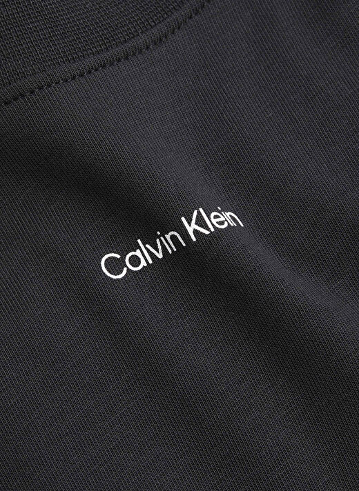 Calvin Klein Siyah Kadın Standart Baskılı T-Shirt NANO LOGO REGULAR T-SHIRT  3